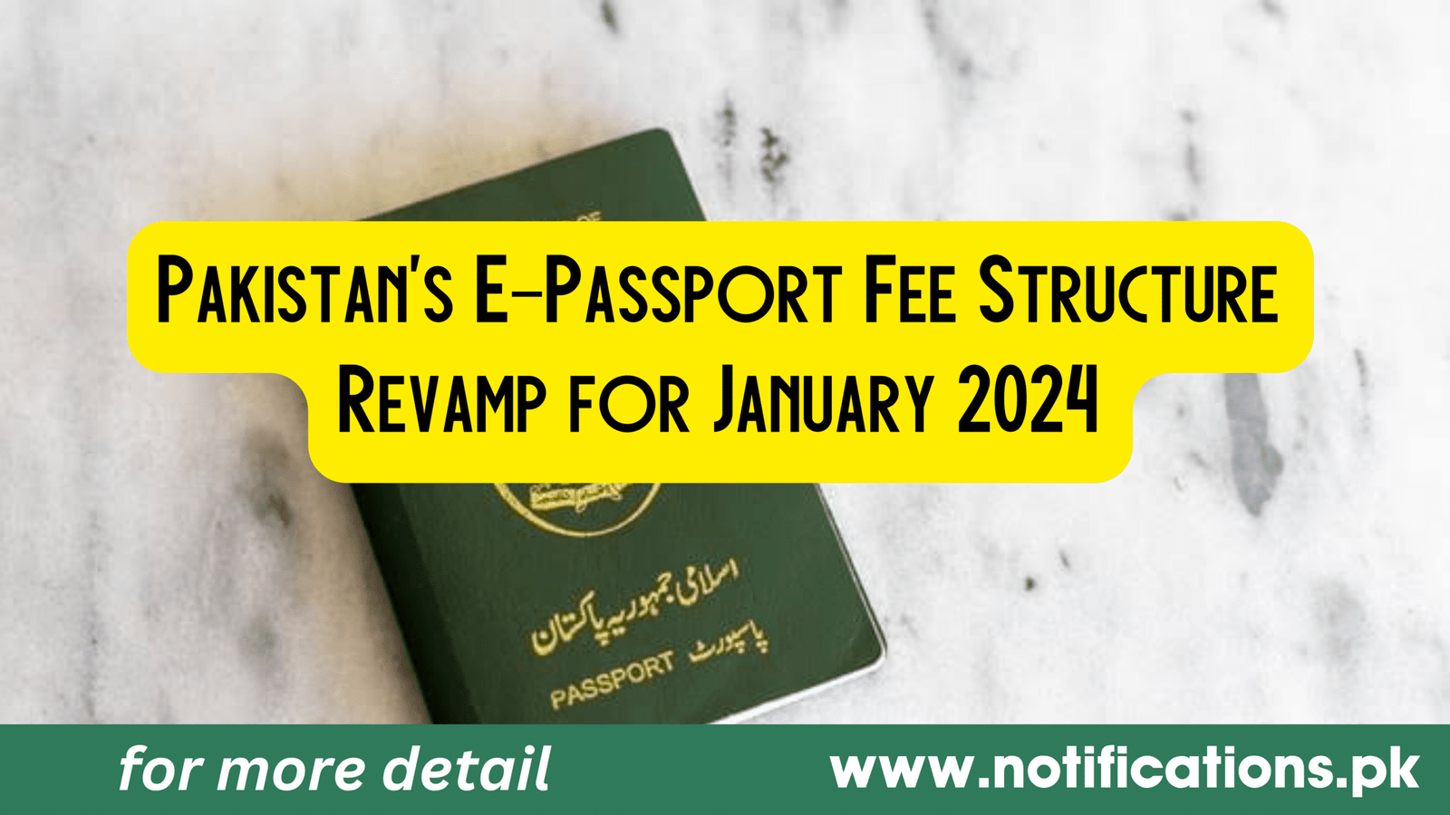 Pakistan’s EPassport Fee Structure for January 2024 Educational Network