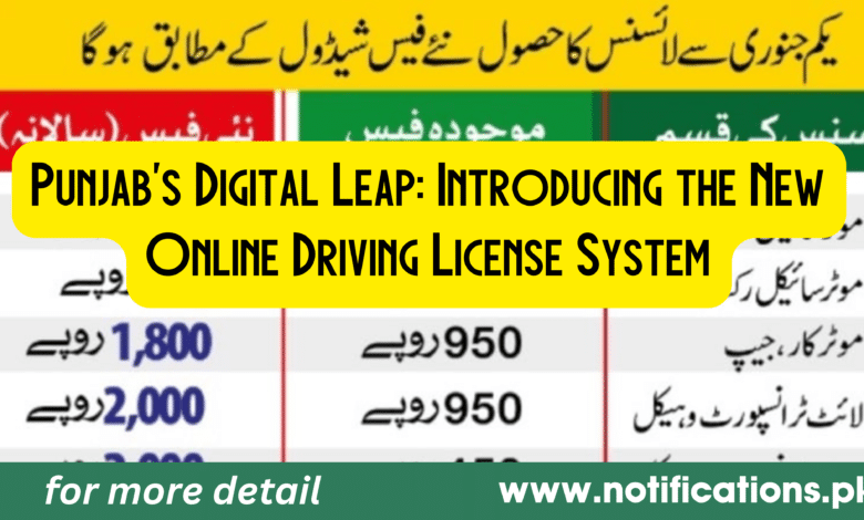 Punjab's Digital Leap: Introducing the New Online Driving License System