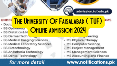 The University Of Faisalabad ( TUF) Online admission 2024