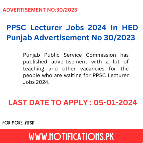 Punjab Public Service Commission has published advertisement with a lot of teaching and other vacancies for the people who are waiting for PPSC Lecturer Jobs 2024.