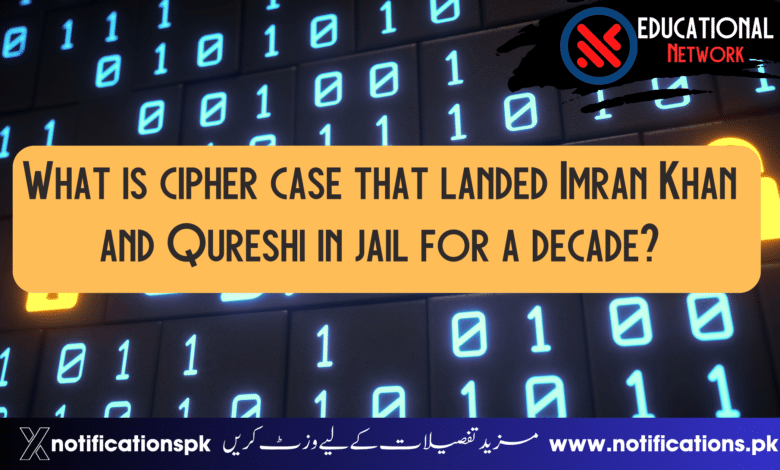 What is cipher case that landed Imran Khan and Qureshi in jail for a decade?