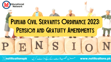 Punjab Civil Servants Ordinance 2023: Pension and Gratuity Amendments