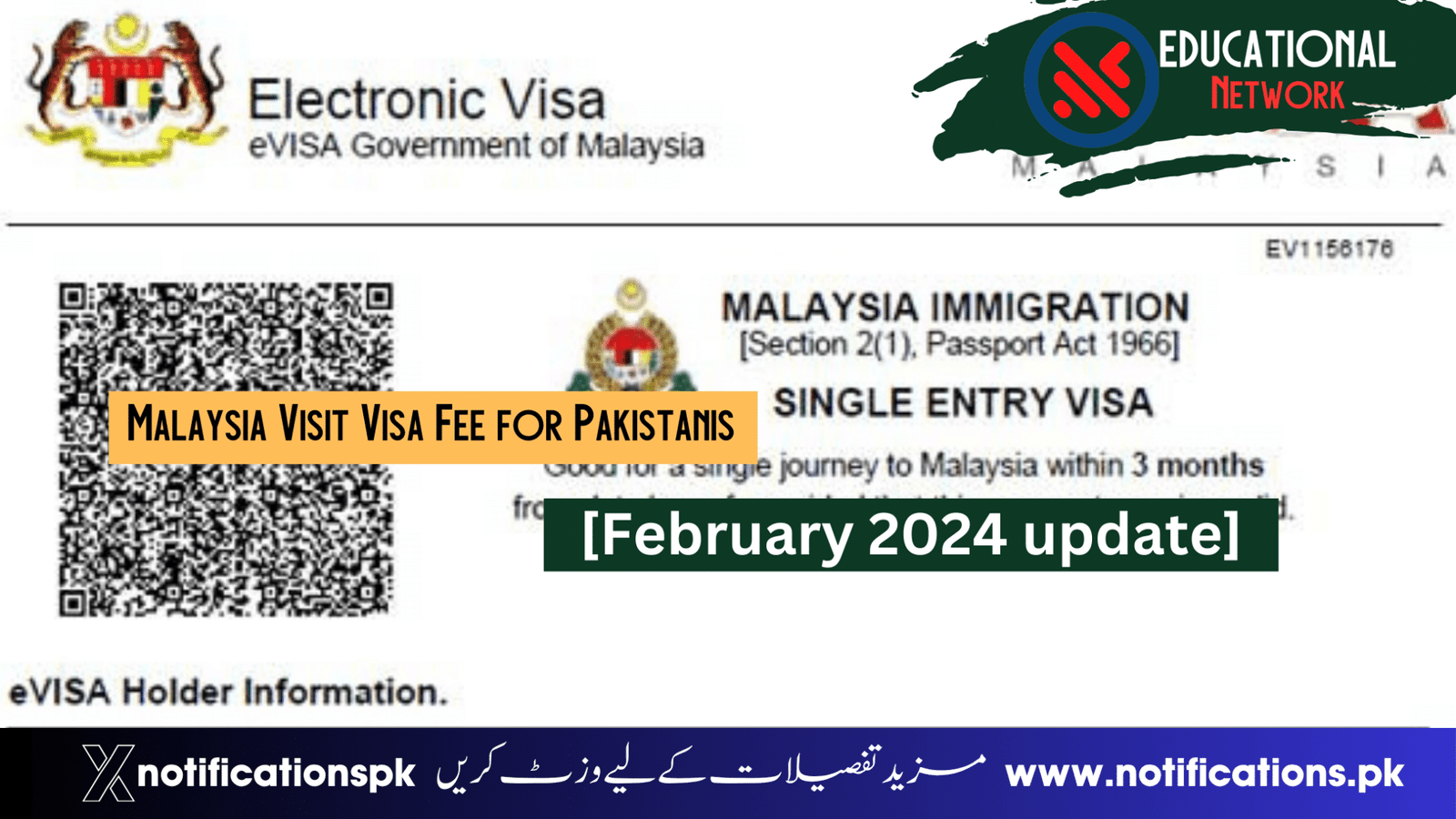 Malaysia Visit Visa Fee for Pakistanis [February 2024 update]