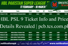 HBL PSL 9 Ticket Info and Prices Details Revealed | pcb.tcs.com.pk